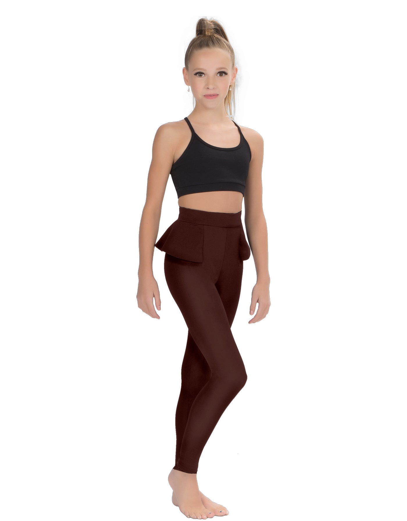 Solid Lycra Peplum Pants