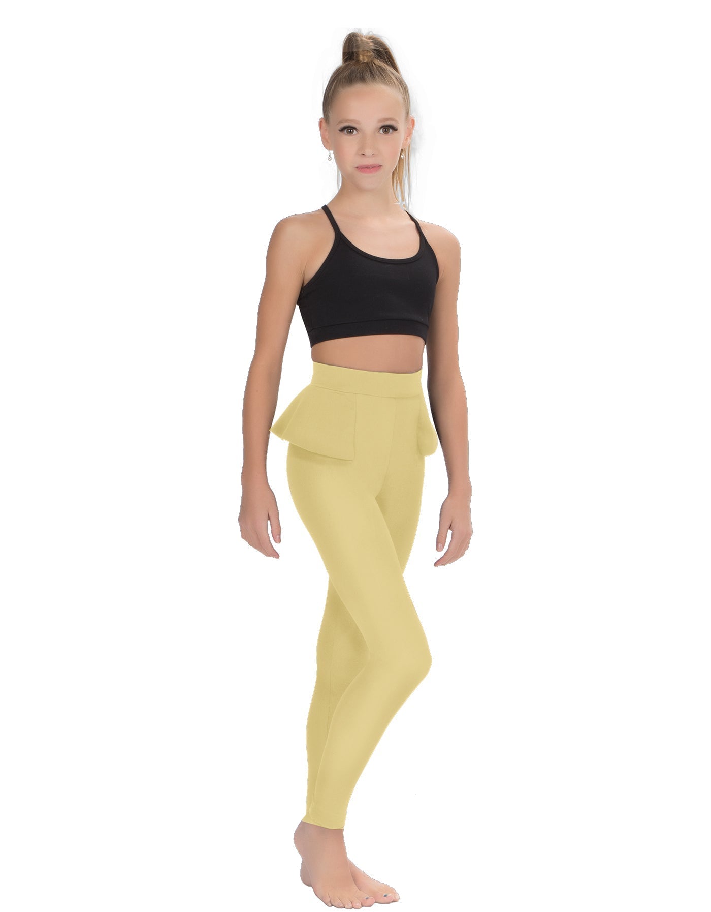 Solid Lycra Peplum Pants