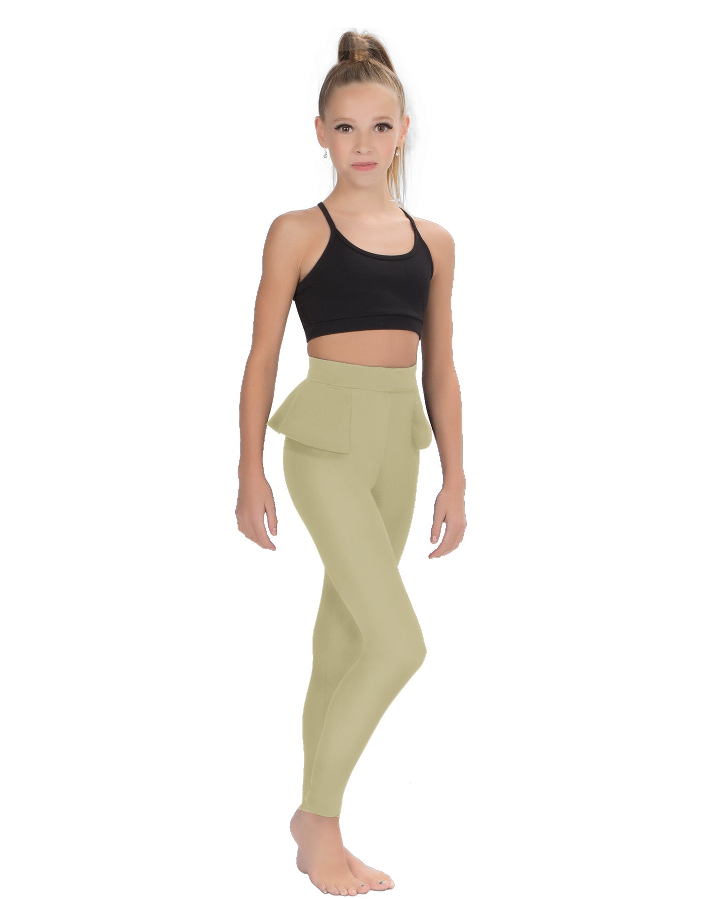 Solid Lycra Peplum Pants