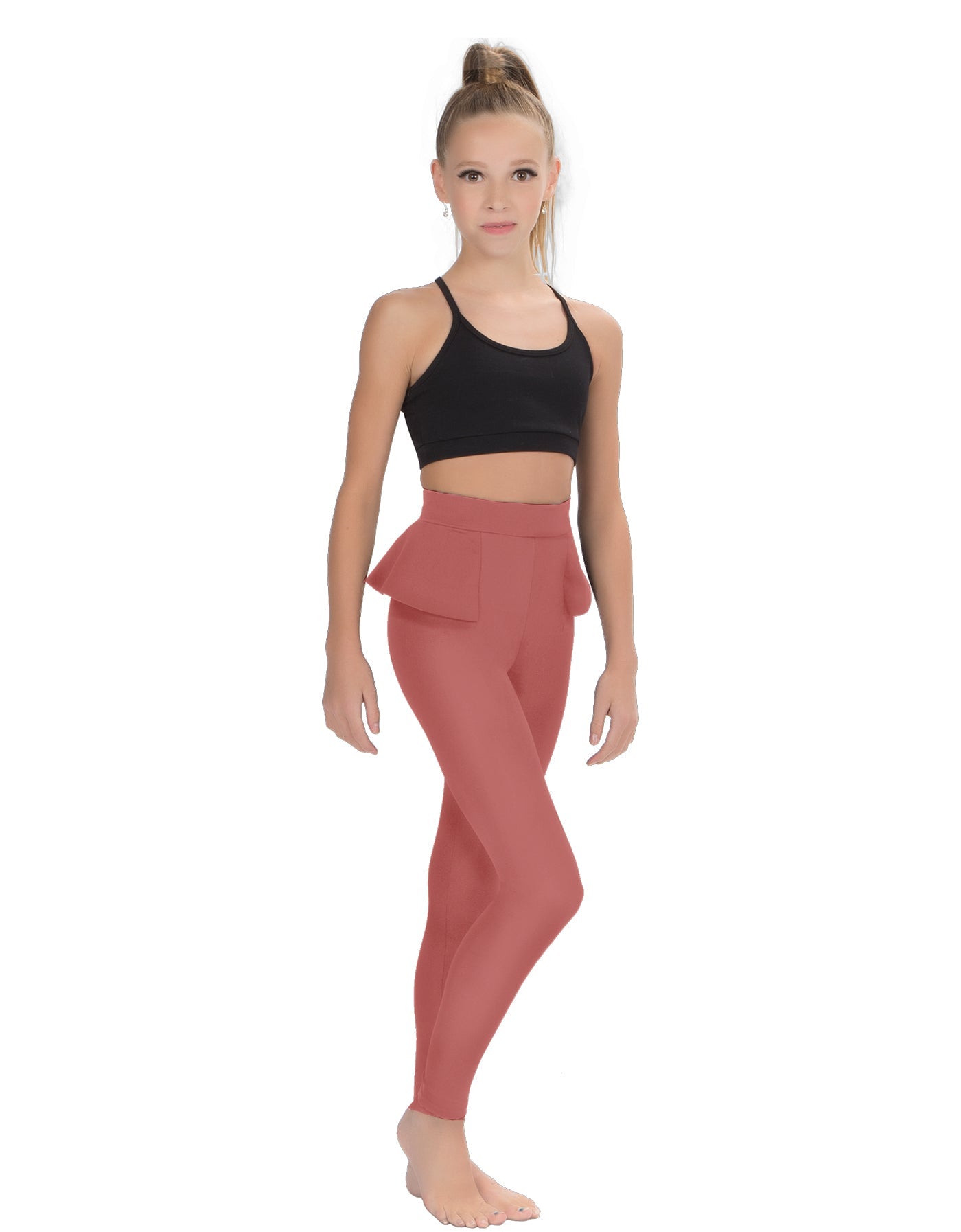 Solid Lycra Peplum Pants