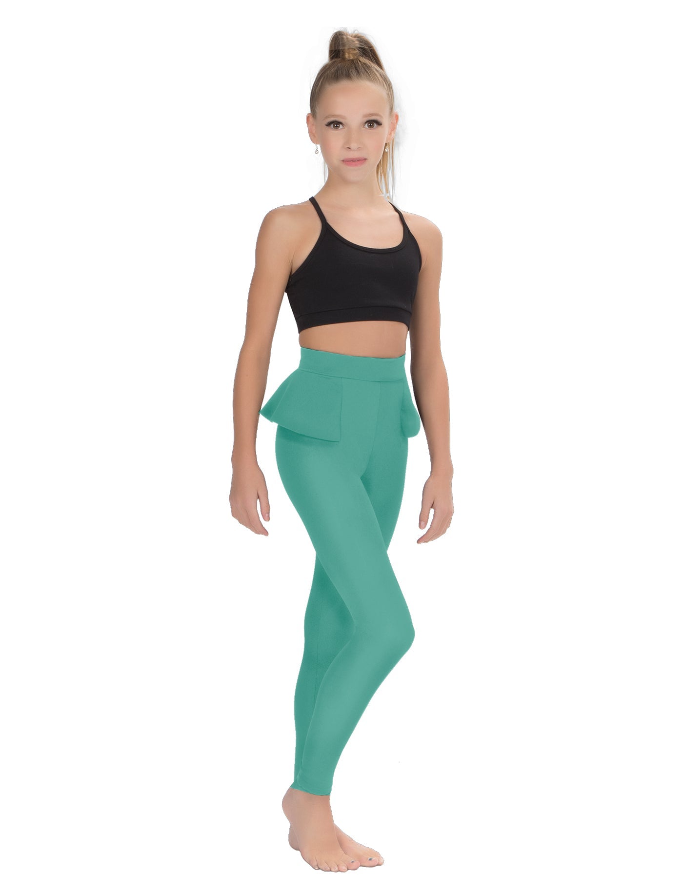 Solid Lycra Peplum Pants