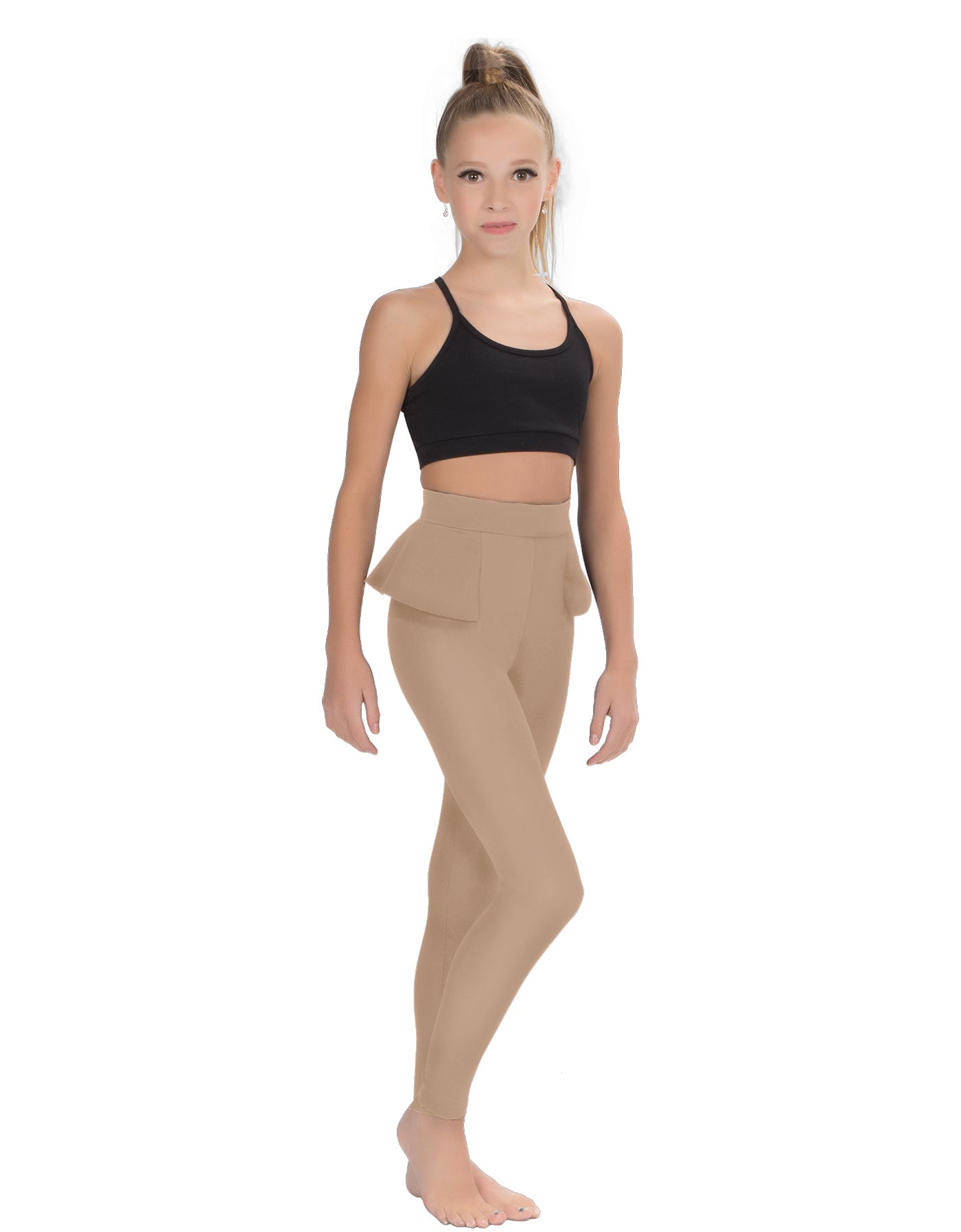 Solid Lycra Peplum Pants