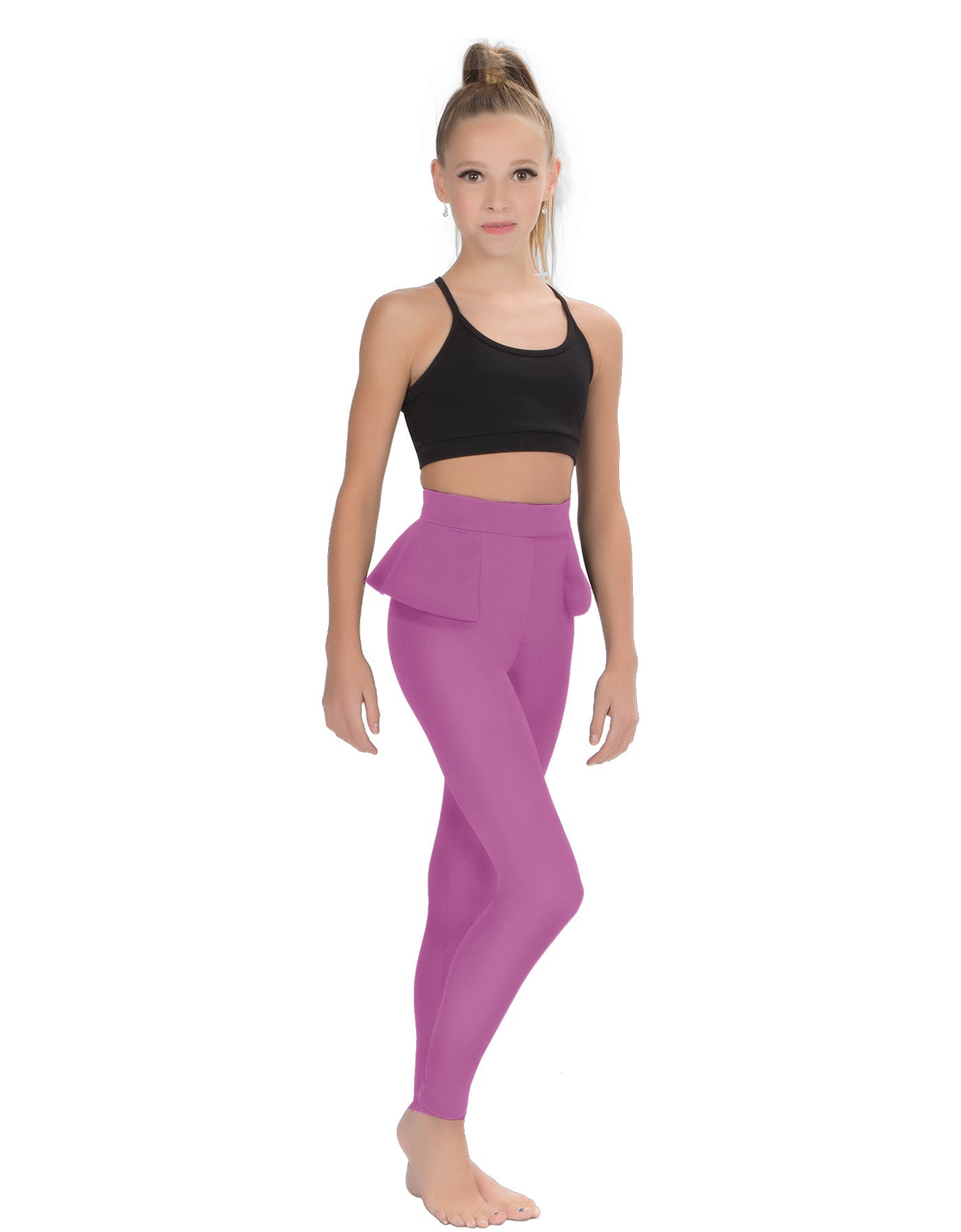 Solid Lycra Peplum Pants