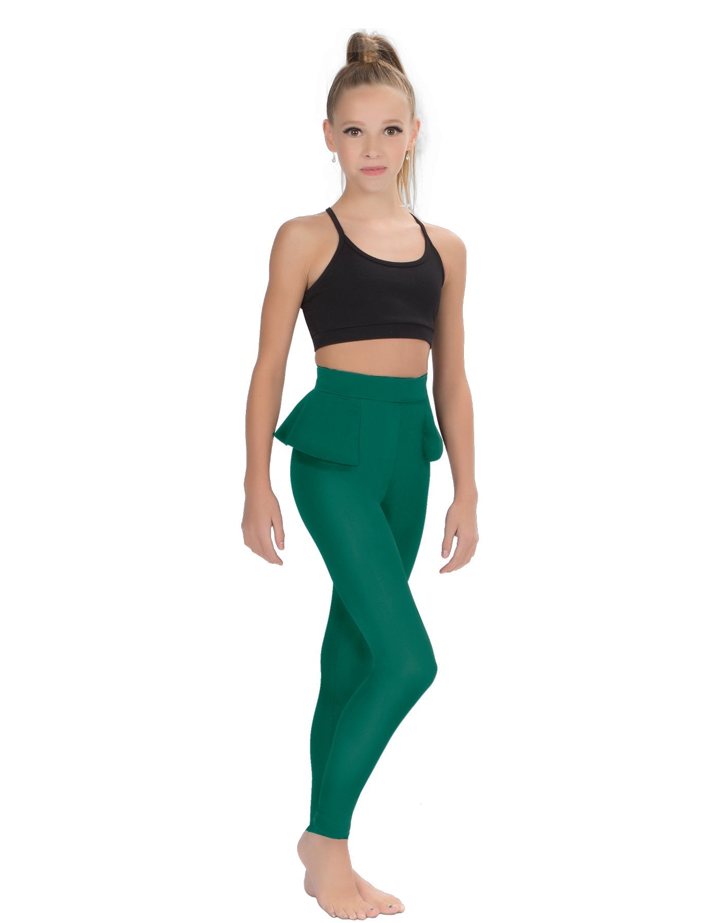 Solid Lycra Peplum Pants