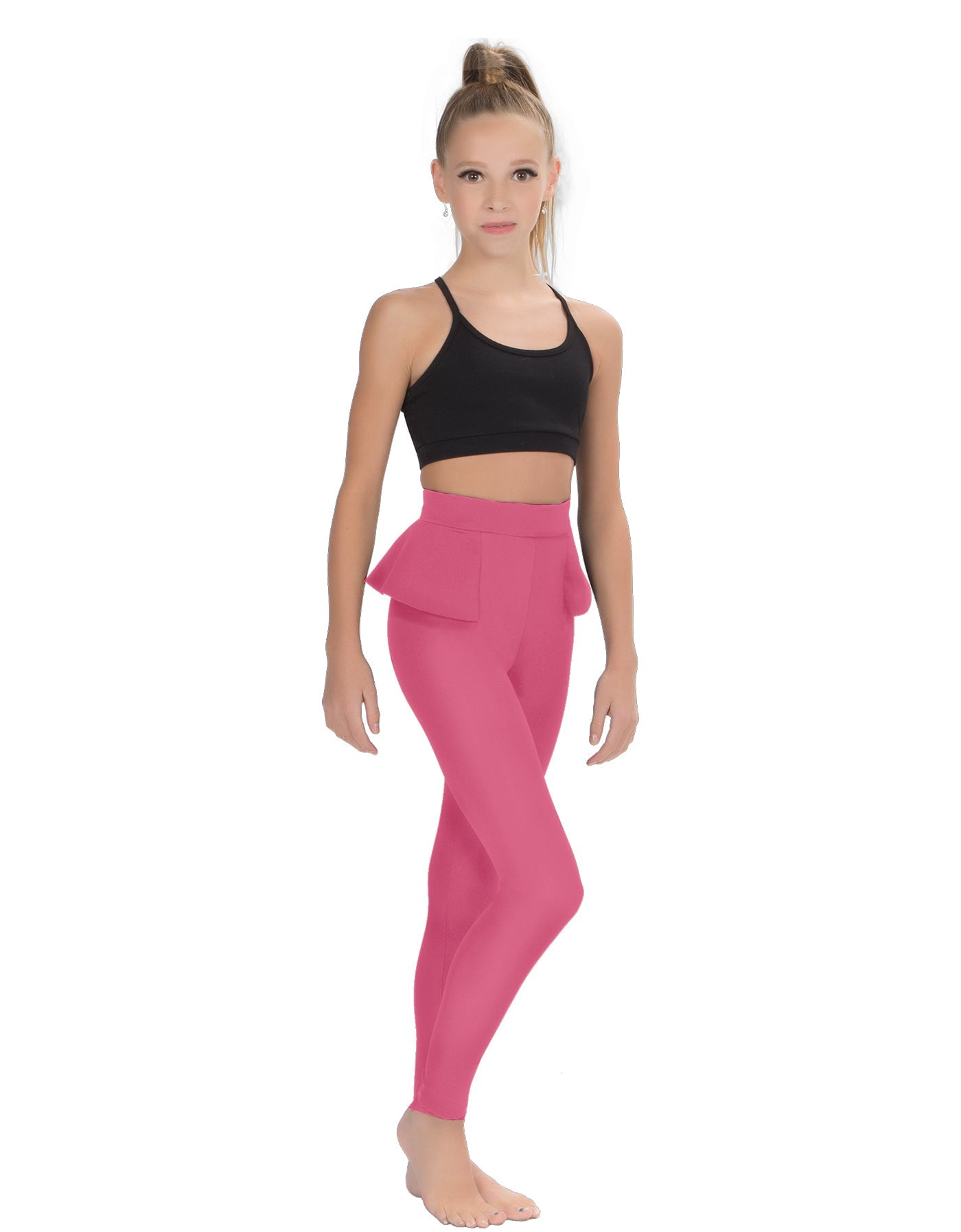 Solid Lycra Peplum Pants