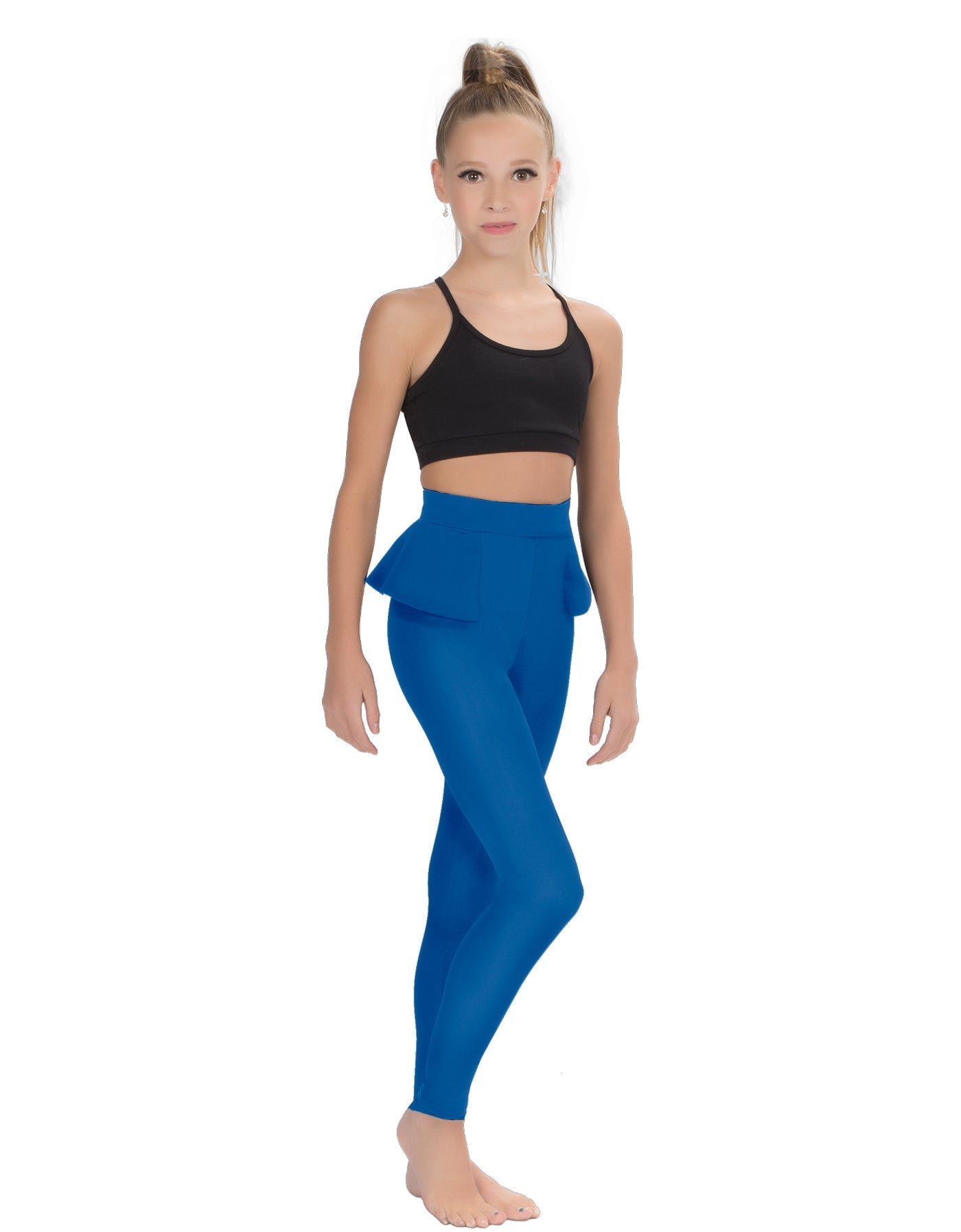 Solid Lycra Peplum Pants