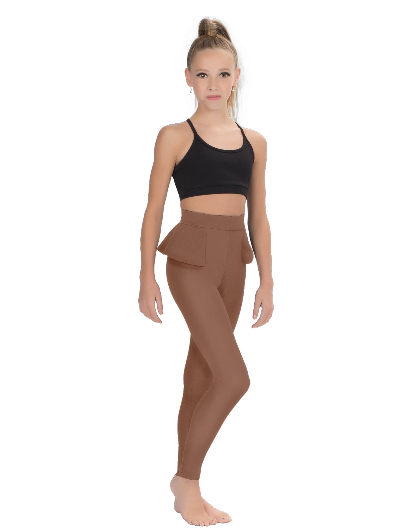 Solid Lycra Peplum Pants