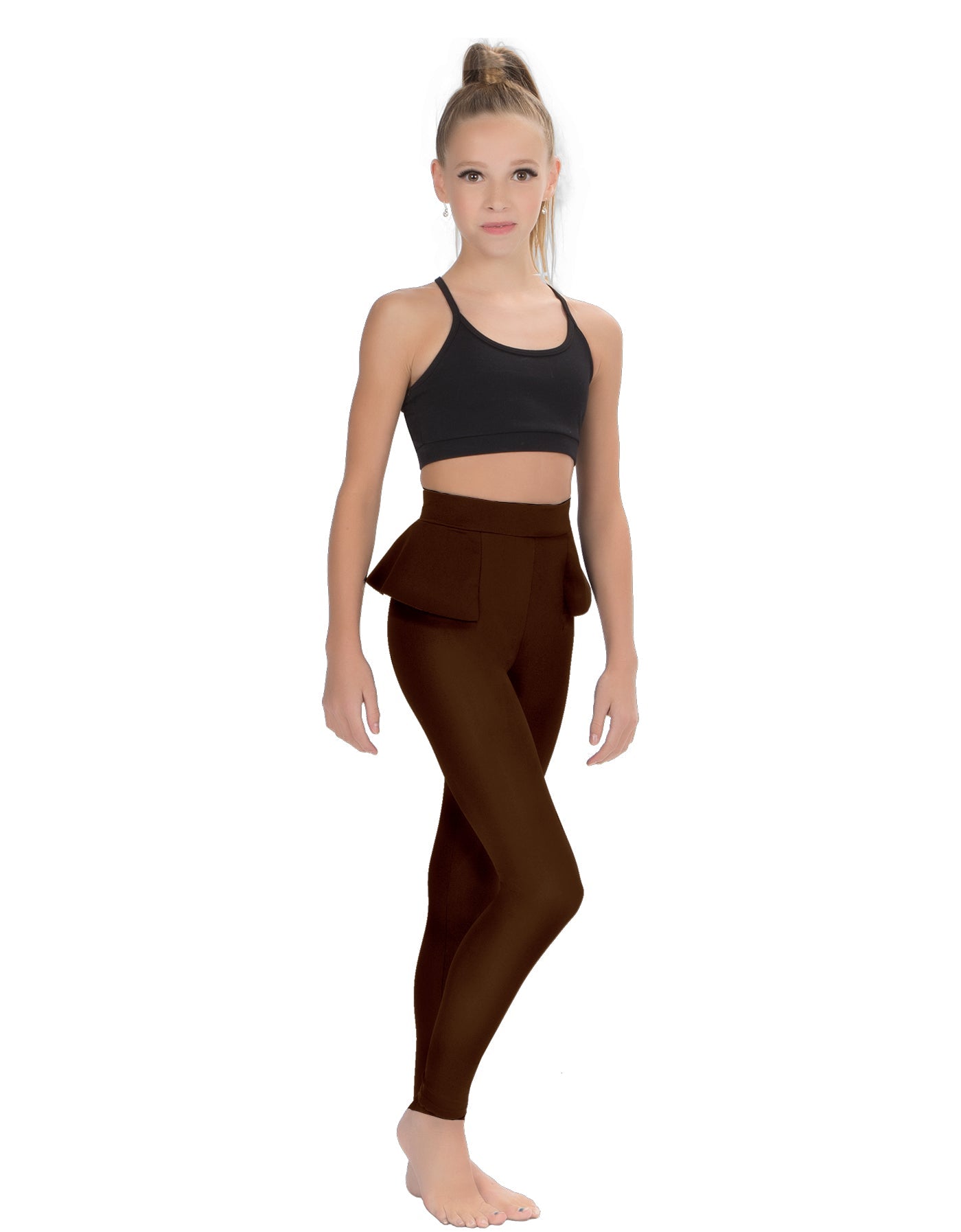 Solid Lycra Peplum Pants