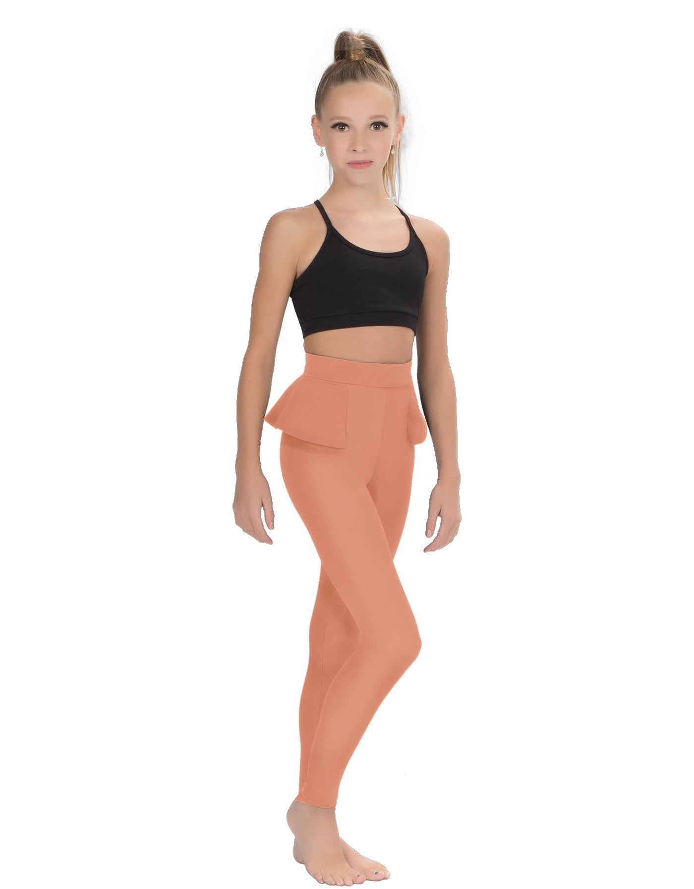 Solid Lycra Peplum Pants