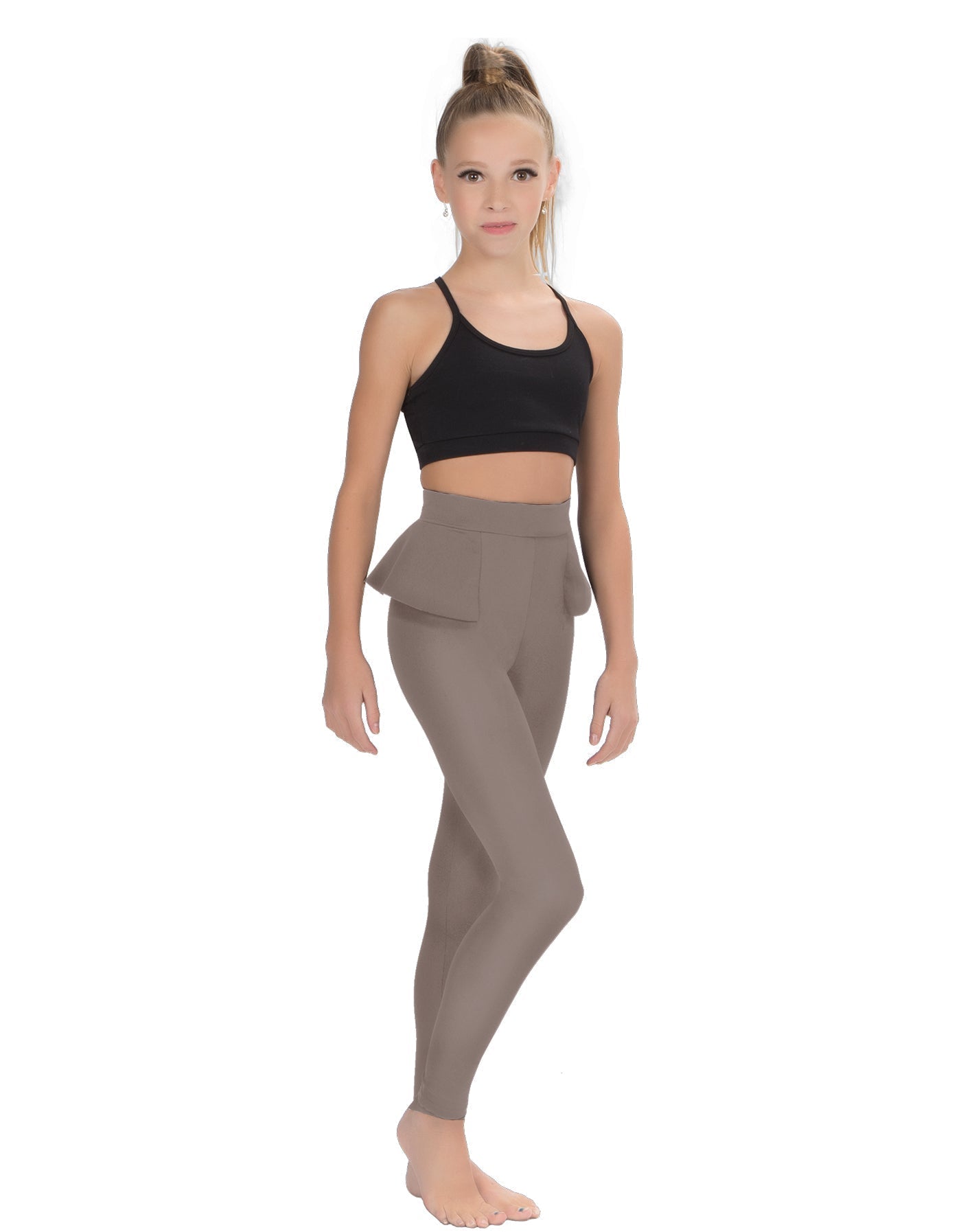 Solid Lycra Peplum Pants
