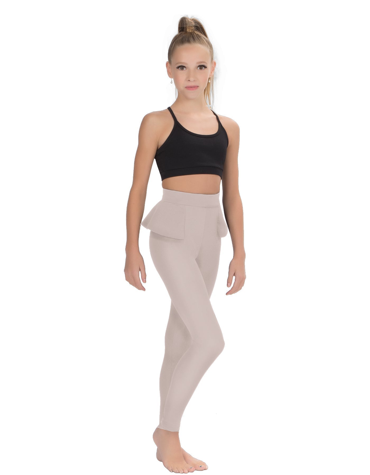 Solid Lycra Peplum Pants