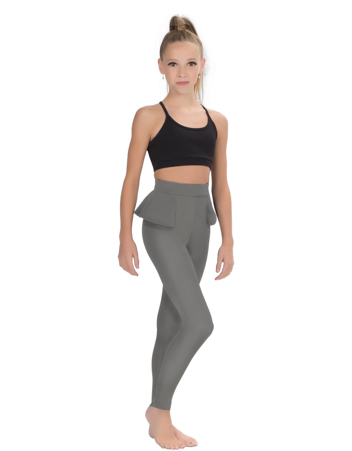Solid Lycra Peplum Pants