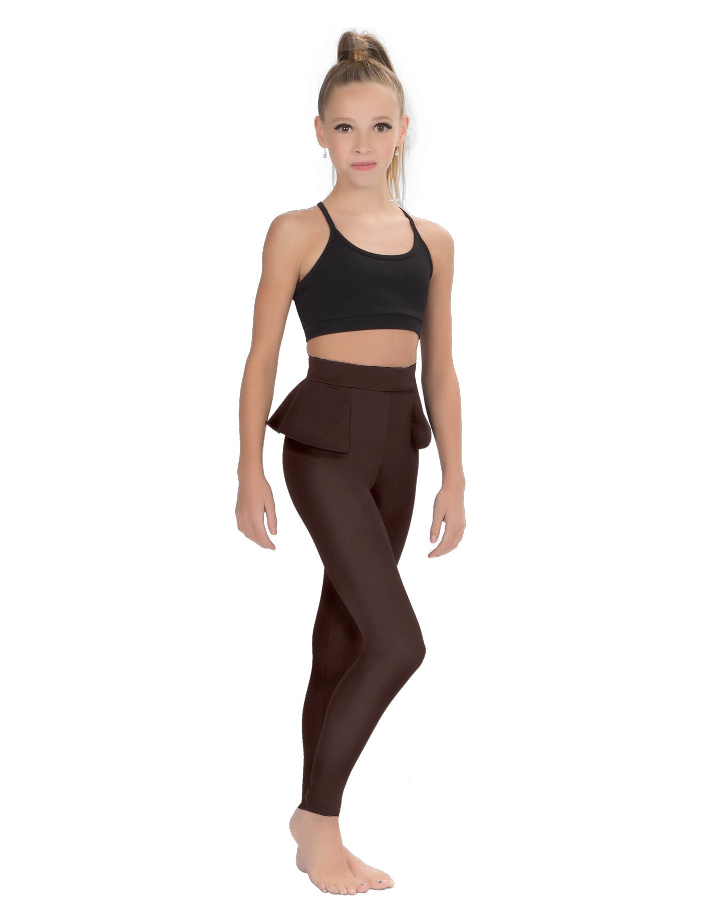 Solid Lycra Peplum Pants