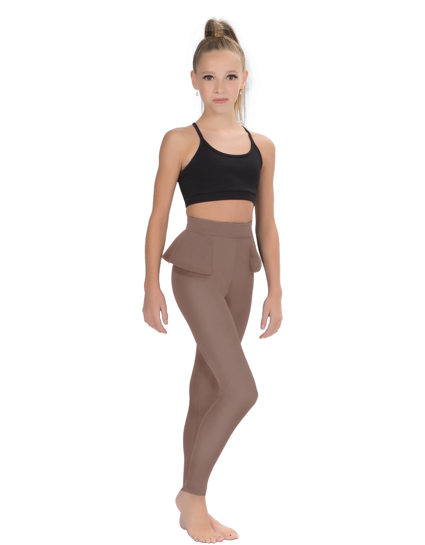 Solid Lycra Peplum Pants