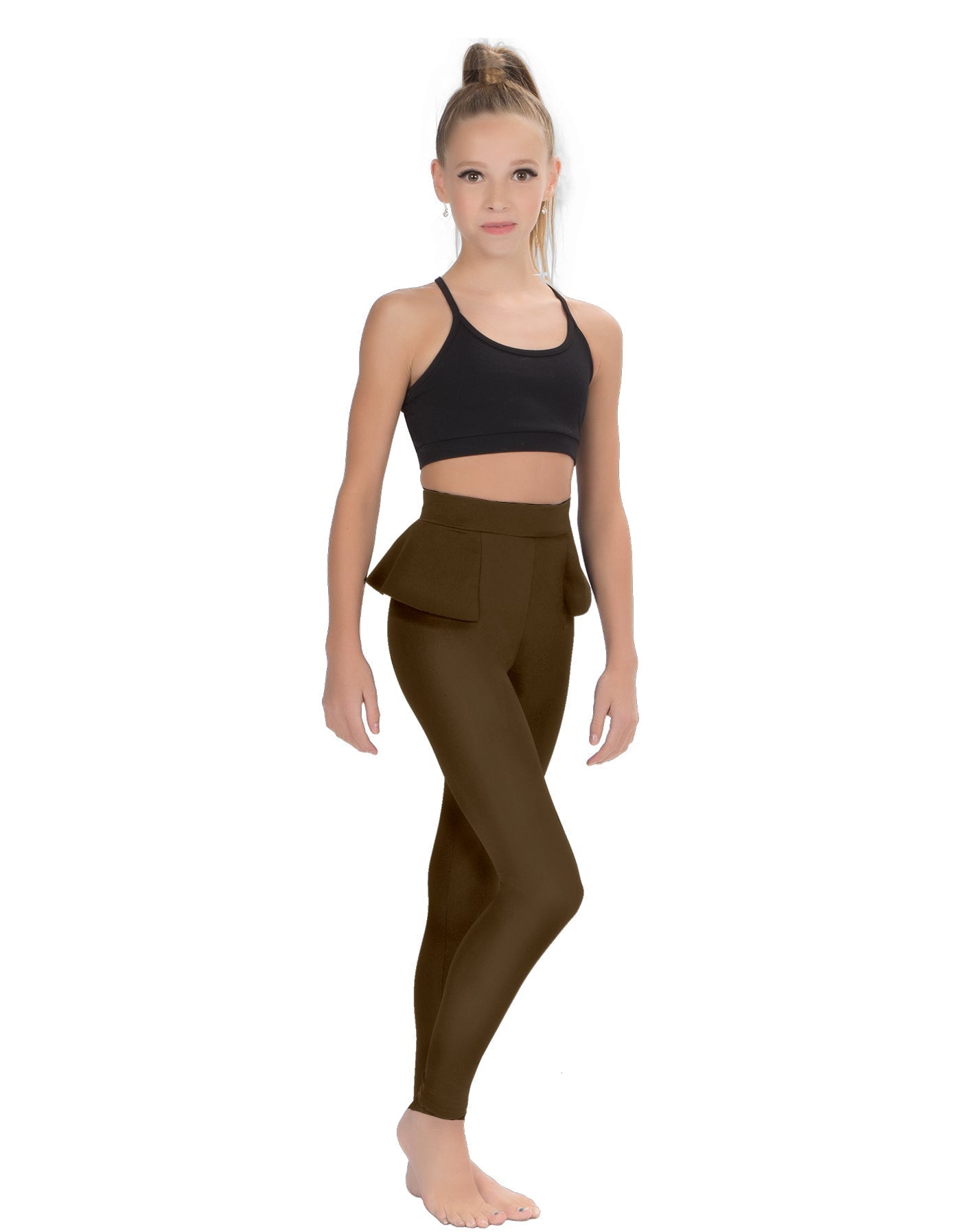 Solid Lycra Peplum Pants