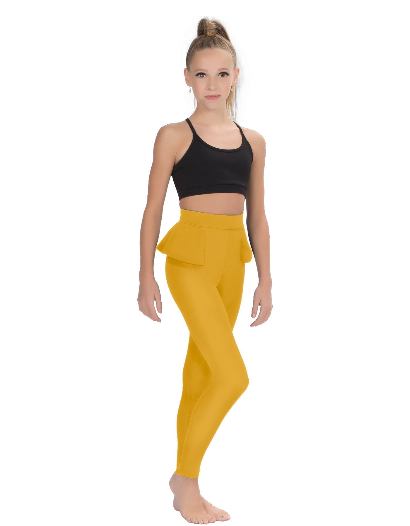 Solid Lycra Peplum Pants