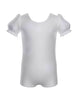 Solid Mystique Puff Sleeve Biketard