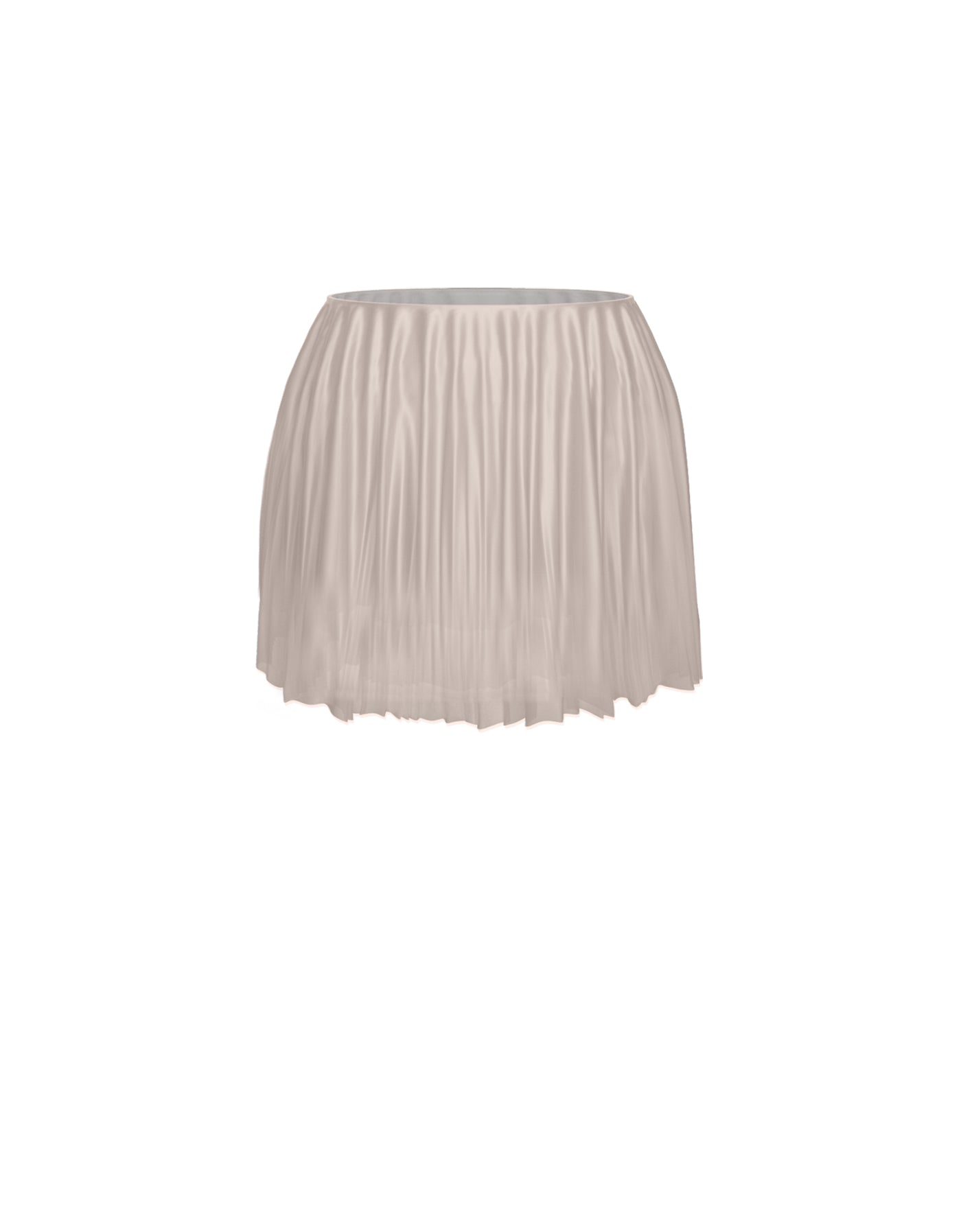 Solid Short Chiffon Circle Skirt