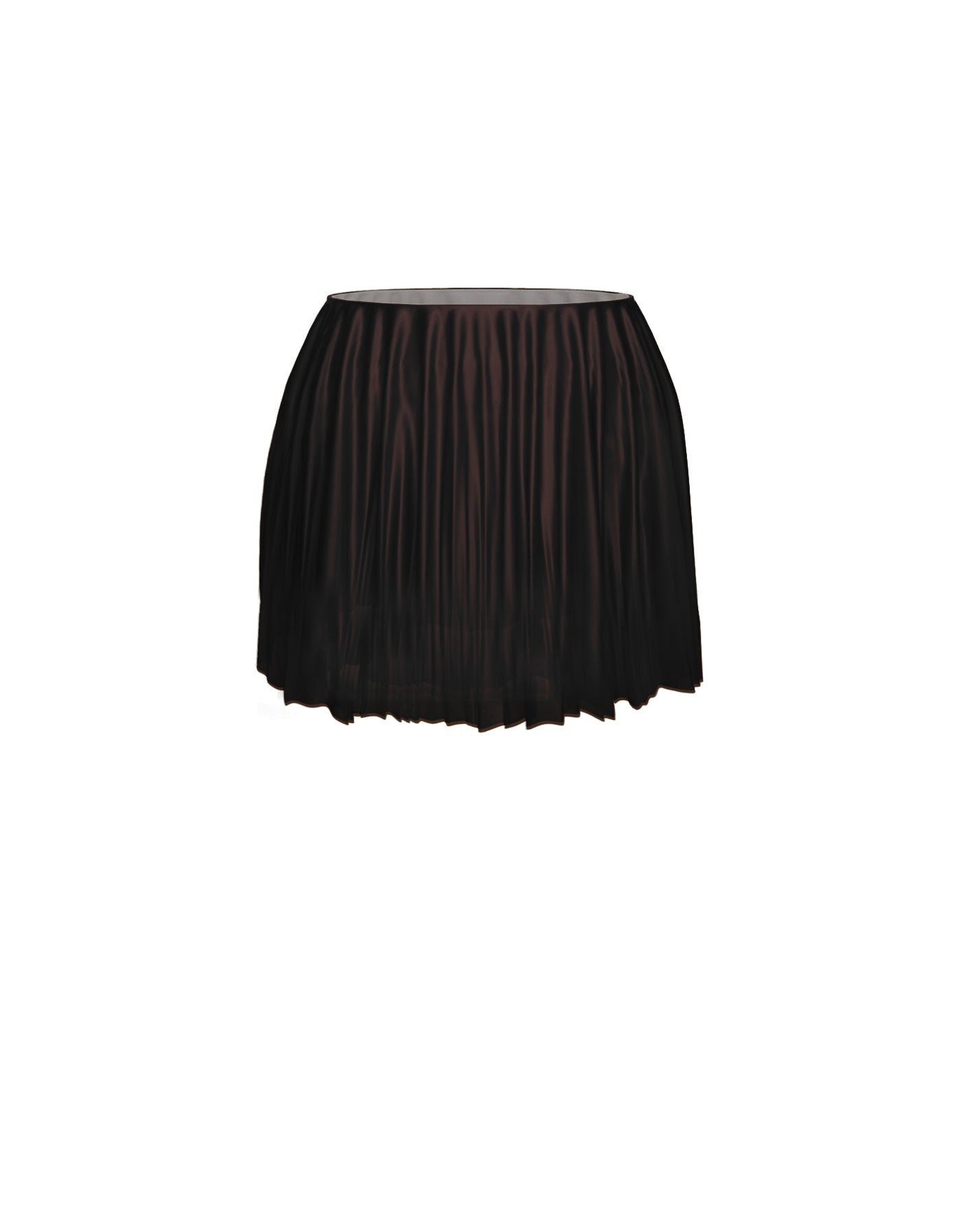 Solid Short Chiffon Circle Skirt