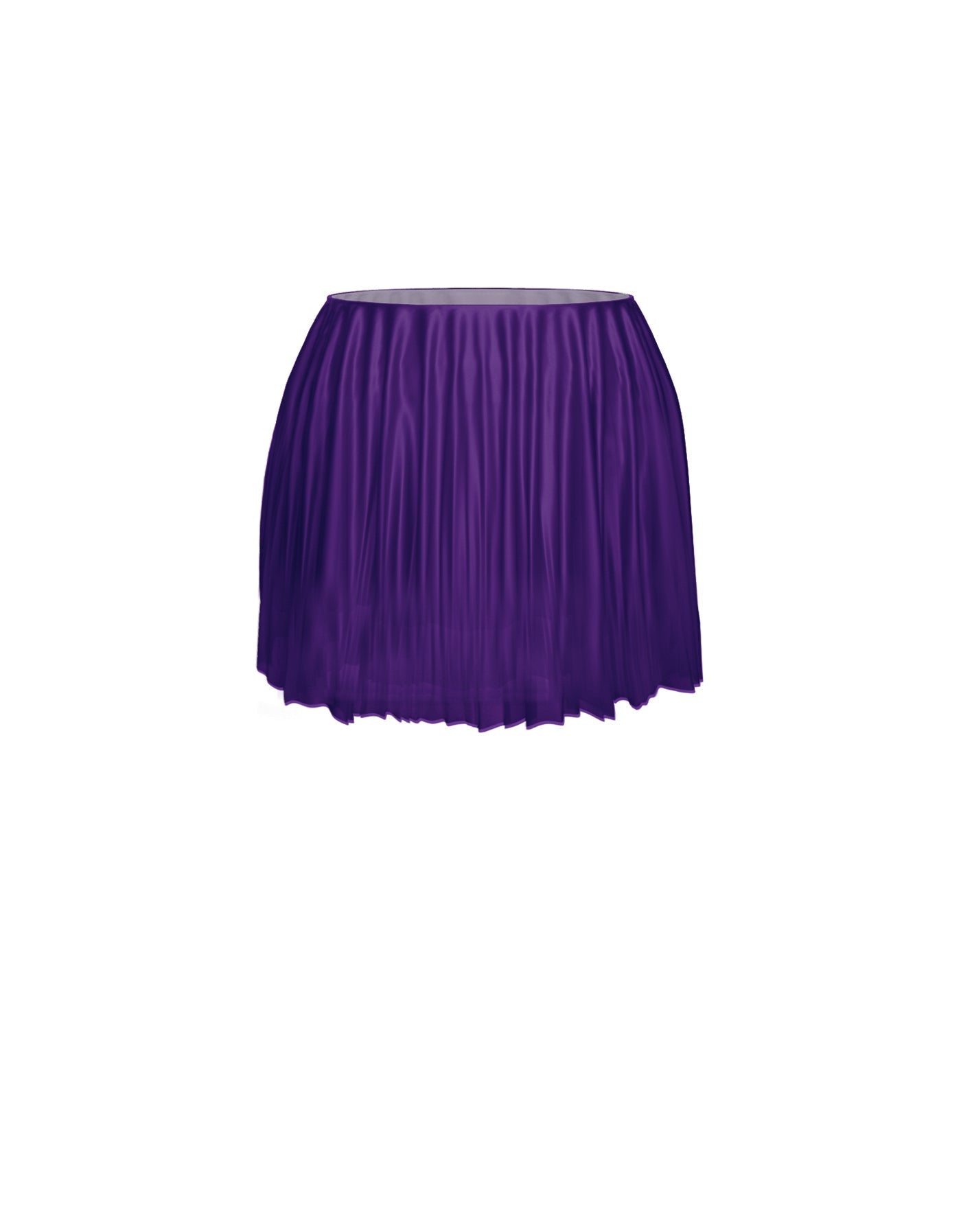 Solid Short Chiffon Circle Skirt