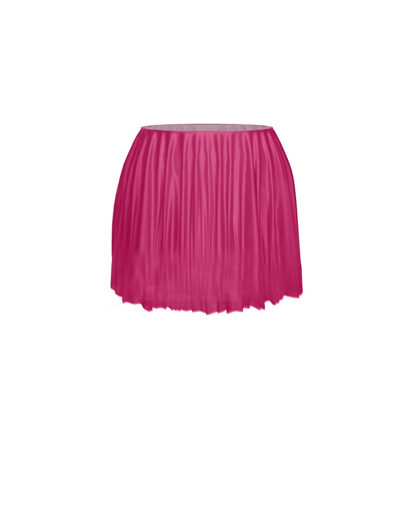 Solid Short Chiffon Circle Skirt