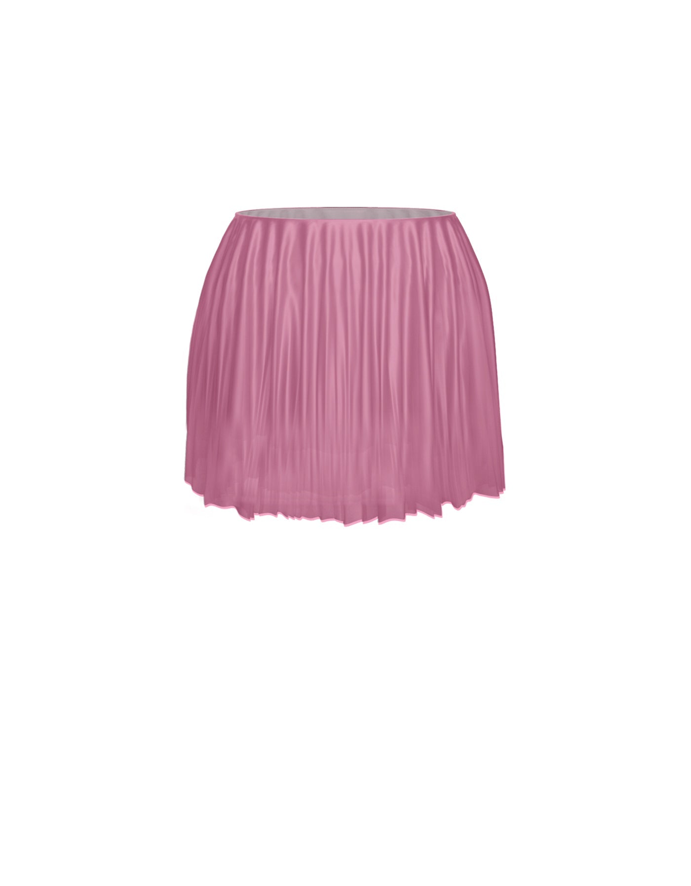 Solid Short Chiffon Circle Skirt