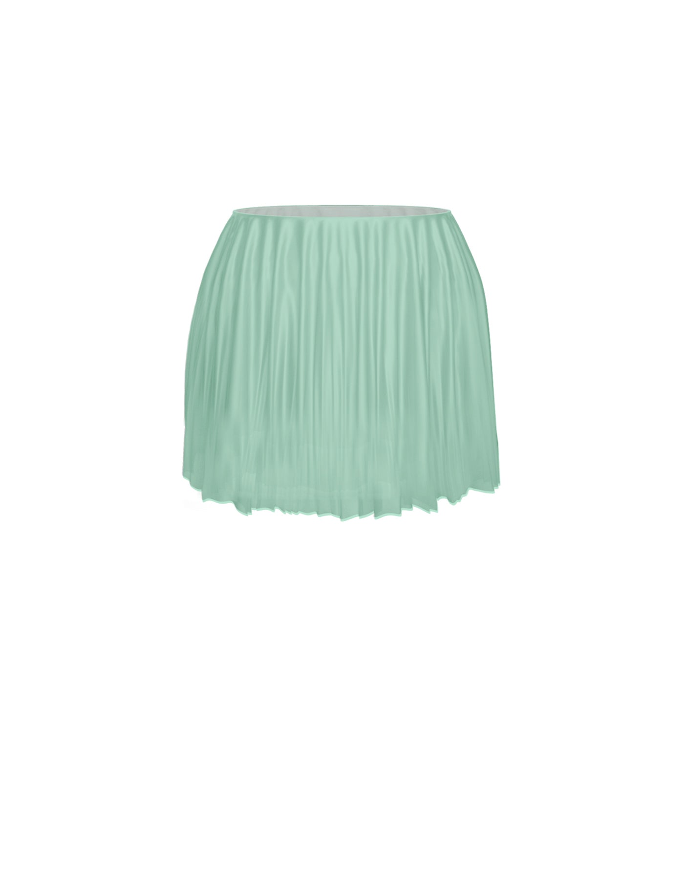 Solid Short Chiffon Circle Skirt