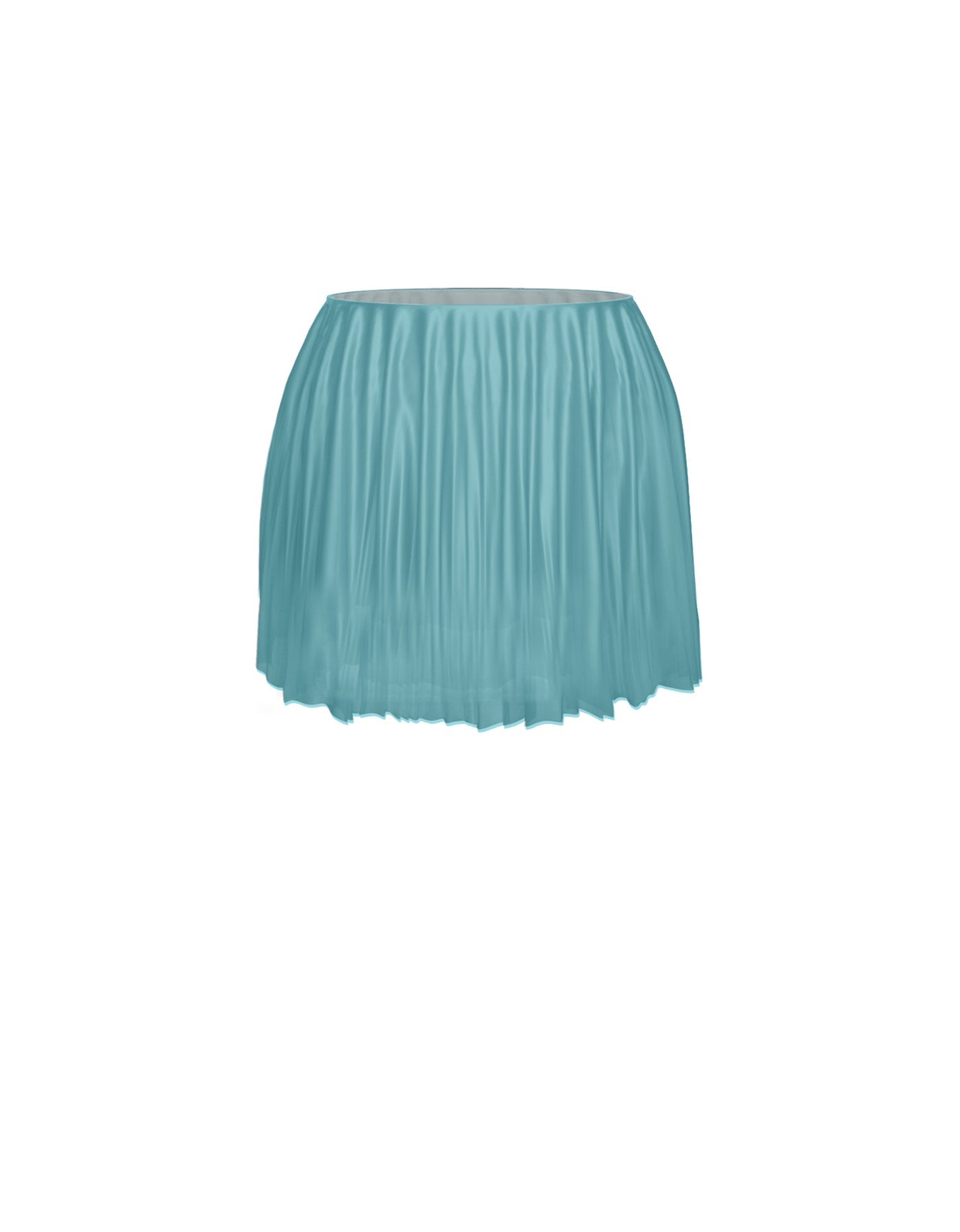Solid Short Chiffon Circle Skirt