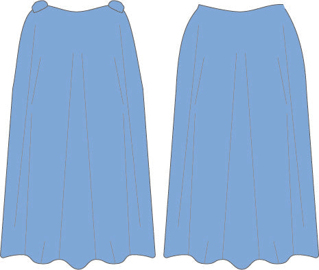 Solid Lycra Cape - Long