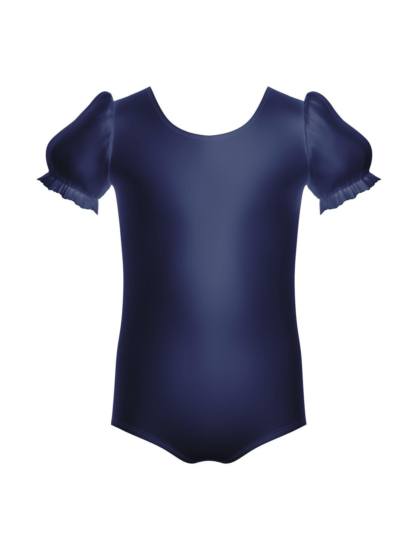Solid Lycra Puff Sleeve Leotard