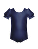 Solid Lycra Puff Sleeve Leotard