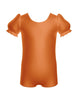 Solid Lycra Puff Sleeve Biketard