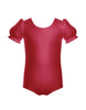 Solid Lycra Puff Sleeve Leotard