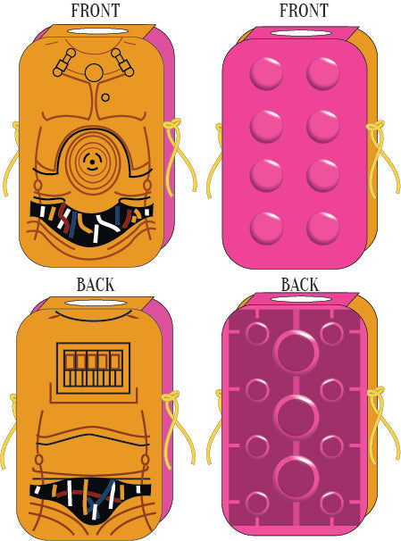 Custom Lego C3PO Reversible Foam Panel Dress