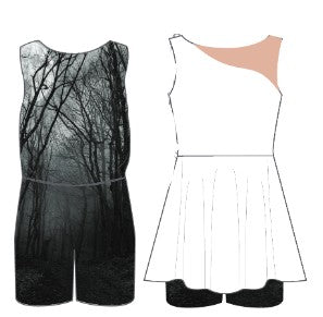 Custom Haunted Conversion Convertible Dress Tank Bikeshort