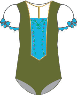 Custom Frozen Villagers Puff Sleeve Leotard