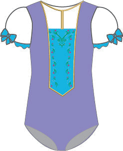 Custom Frozen Villagers Puff Sleeve Leotard
