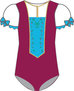 Custom Frozen Villagers Puff Sleeve Leotard