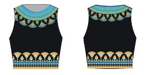 Custom MD Cleopatra Sleeveless Crop Top