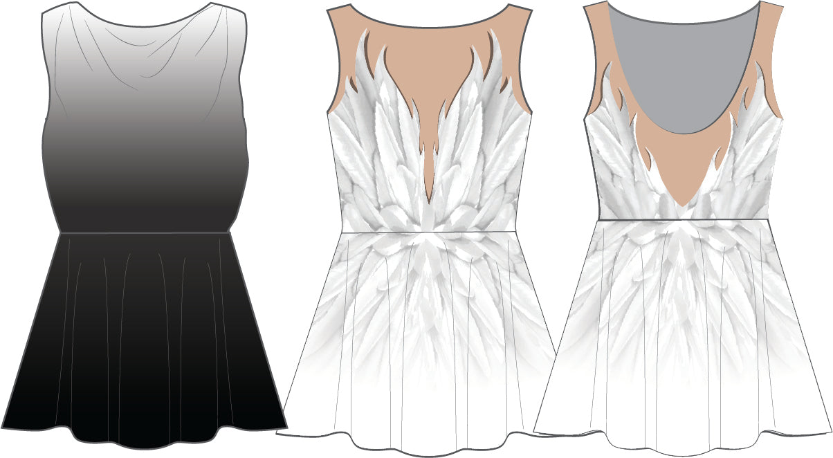Custom Always Goodnight Convertible Tank Dress With Double Skirt