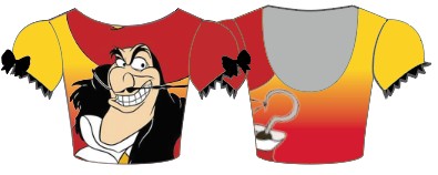 Custom Villians Puff Sleeve Crop Top