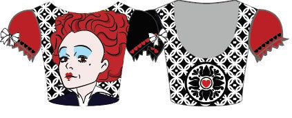 Custom Villians Puff Sleeve Crop Top