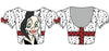 Custom Villians Puff Sleeve Crop Top
