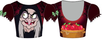 Custom Villians Puff Sleeve Crop Top