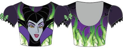 Custom Villians Puff Sleeve Crop Top