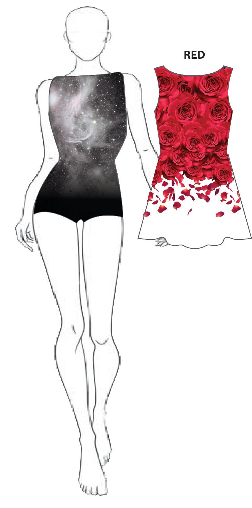 Custom Wonderful World Convertible Tank Dress