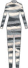 Custom Cats the Musical - Stripes LS Tneck Zipper Back Unitard