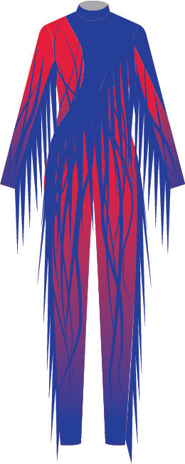 Custom Seuss Nightmare LS Tneck Zipper Back Unitard