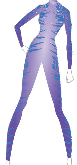 Custom Seuss Avatar LS Tneck Zipper Back Unitard