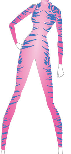 Custom Seuss Avatar LS Tneck Zipper Back Unitard
